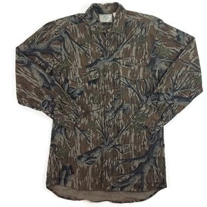 Vintage Mossy Oak Camoflauge Heavy Button Shirt